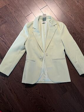 Girl’s Mint Green Tailored Blazer Jacket